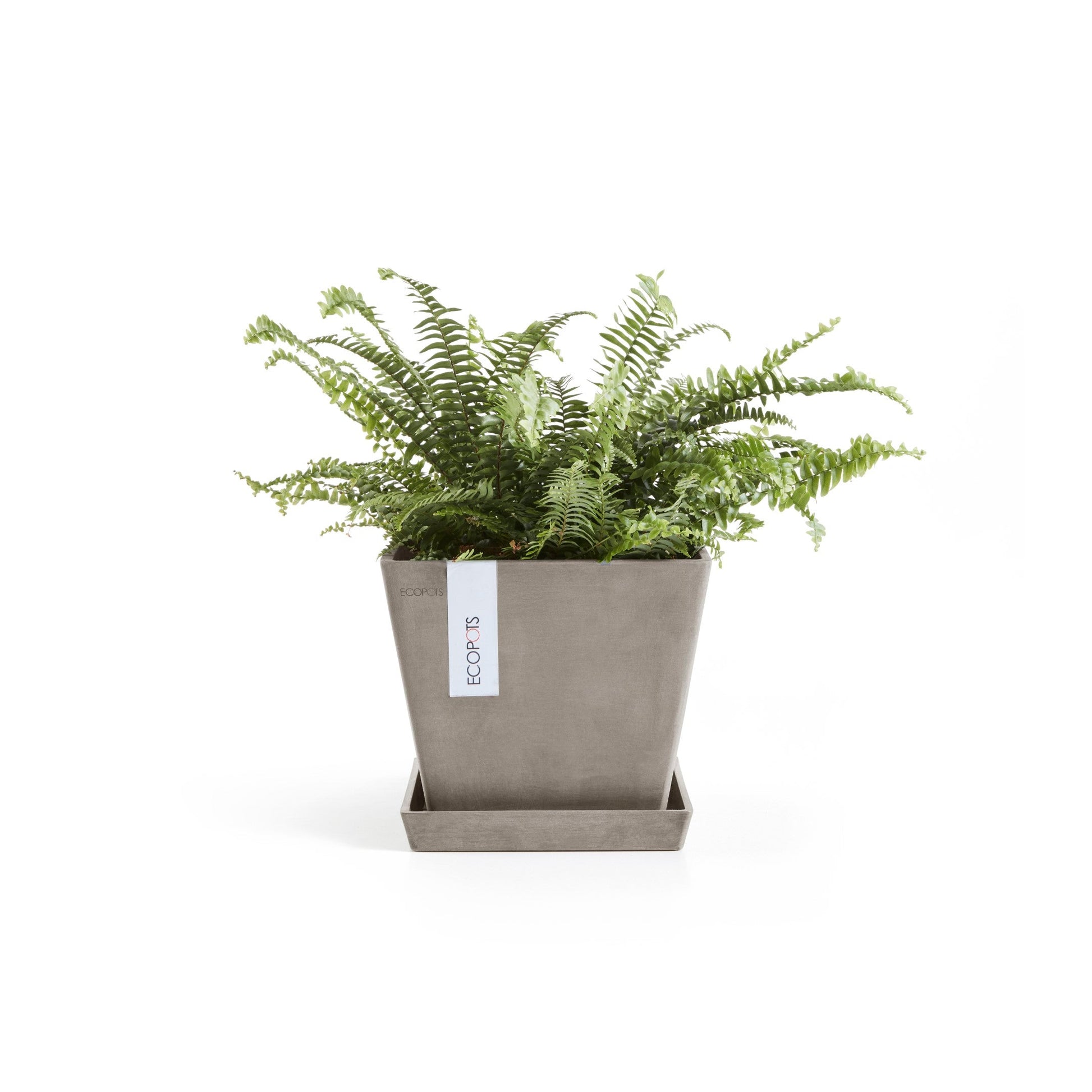 Kukkaruukku - Ecopots - Rotterdam 20cm taupe - Ecopotskauppa - Uuden aikakauden kukkaruukku