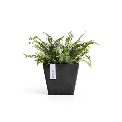 Kukkaruukku - Ecopots - Rotterdam 20cm tummanharmaa - Ecopotskauppa - Uuden aikakauden kukkaruukku