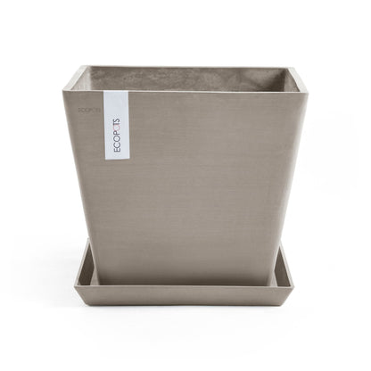 Kukkaruukku - Ecopots - Rotterdam 40cm taupe - Ecopotskauppa - Uuden aikakauden kukkaruukku