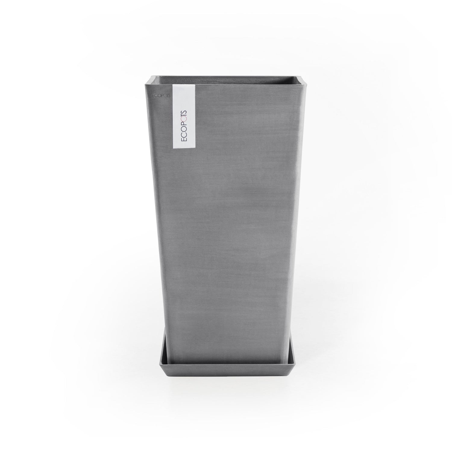 Kukkaruukku - Ecopots - Rotterdam keskikorkea 56cm harmaa - Ecopotskauppa - Uuden aikakauden kukkaruukku