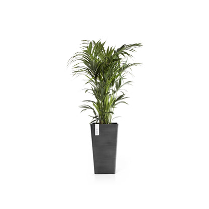 Kukkaruukku - Ecopots - Rotterdam keskikorkea 56cm tummanharmaa - Ecopotskauppa - Uuden aikakauden kukkaruukku