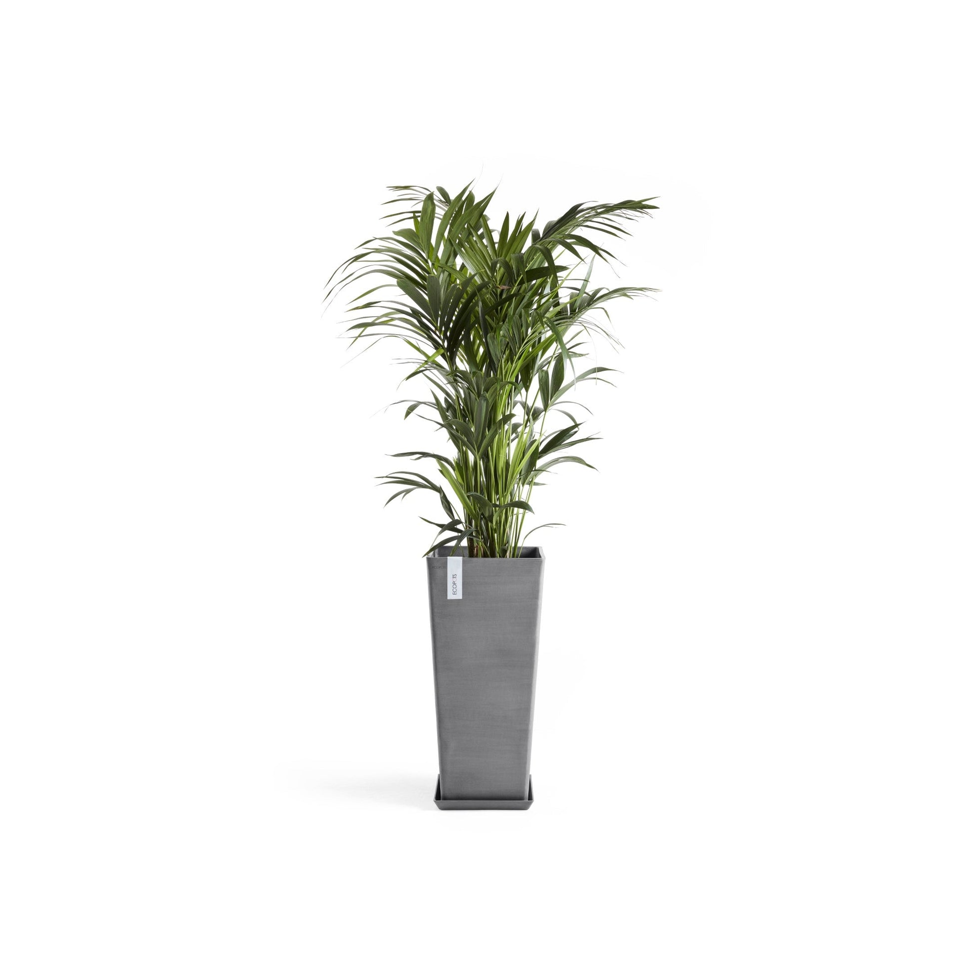 Kukkaruukku - Ecopots - Rotterdam korkea 70cm harmaa - Ecopotskauppa - Uuden aikakauden kukkaruukku