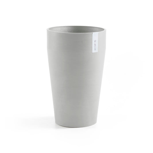 Kukkaruukku - Ecopots - Sankara keskikorkea 55cm valkoharmaa - Ecopotskauppa - Uuden aikakauden kukkaruukku