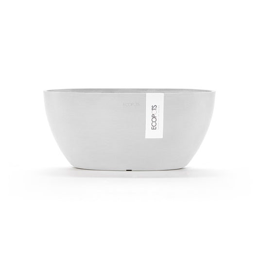 Kukkaruukku - Ecopots - Sofia 30cm valkoinen - Ecopotskauppa - Uuden aikakauden kukkaruukku