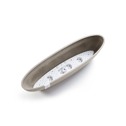 Kukkaruukku - Ecopots - Sofia pitkä 56cm taupe - Ecopotskauppa - Uuden aikakauden kukkaruukku