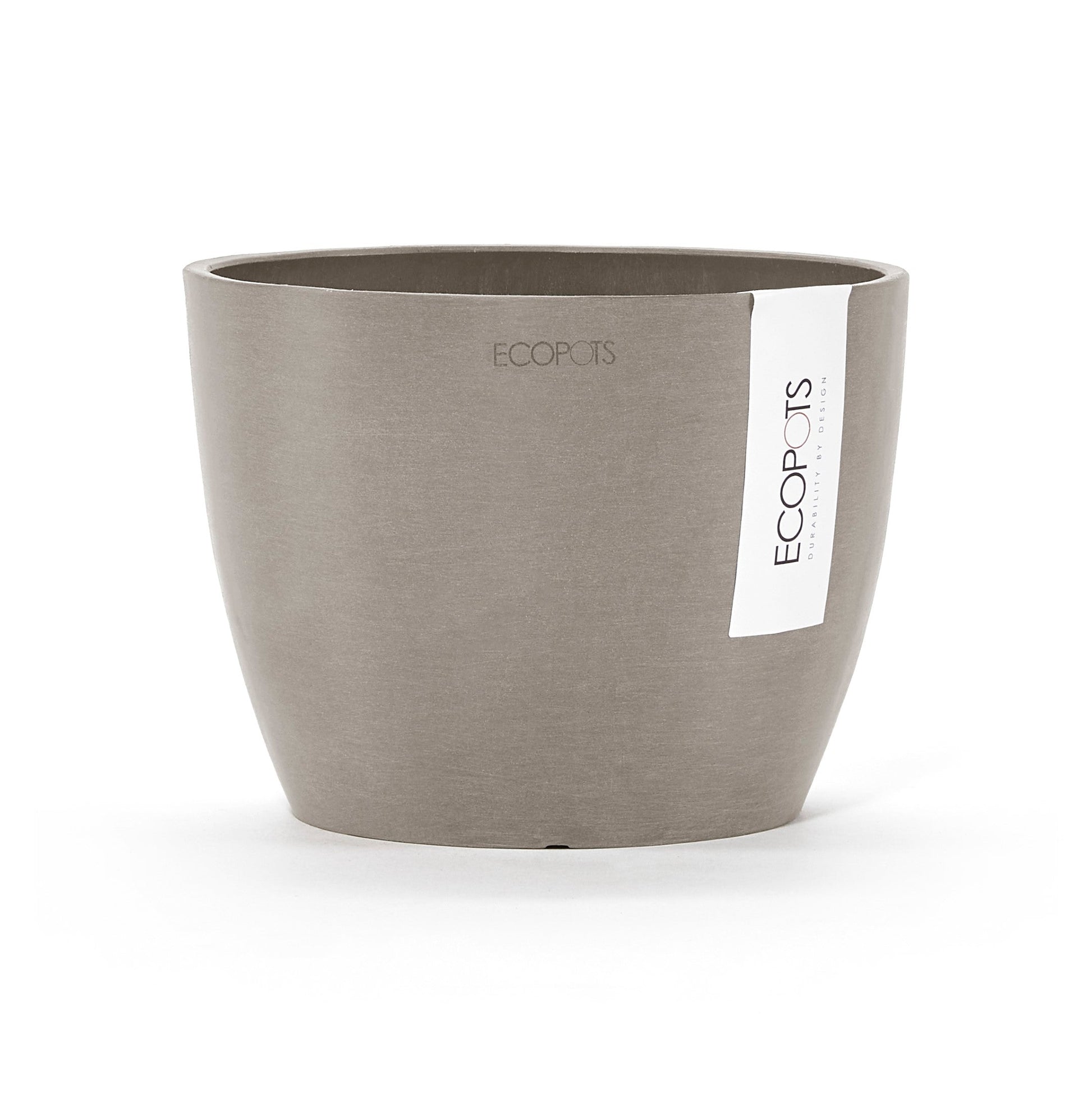 Kukkaruukku - Ecopots - Tukholma 16cm taupe - Ecopotskauppa - Uuden aikakauden kukkaruukku