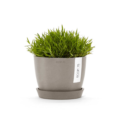 Kukkaruukku - Ecopots - Tukholma 16cm taupe - Ecopotskauppa - Uuden aikakauden kukkaruukku