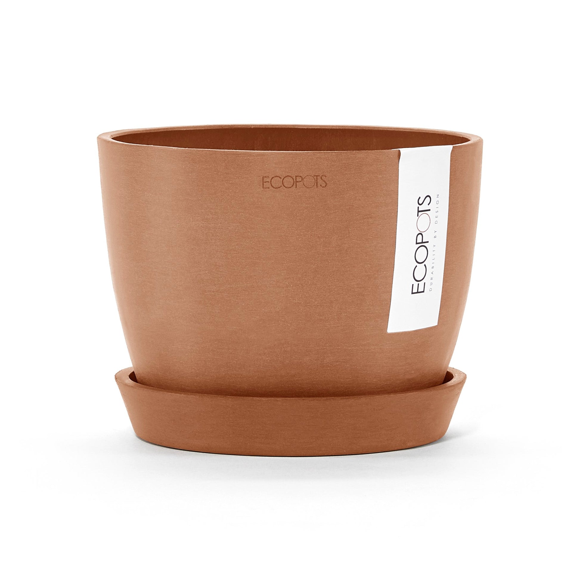 Kukkaruukku - Ecopots - Tukholma 16cm terracotta - Ecopotskauppa - Uuden aikakauden kukkaruukku